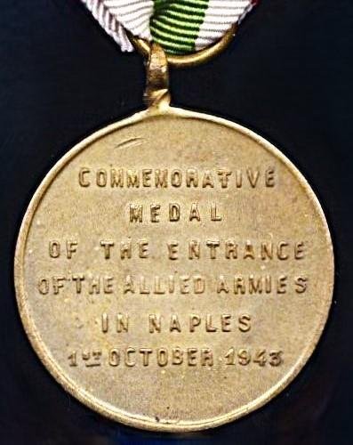 United States: 5th Army Liberation of Naples Medal 1943 — image 4