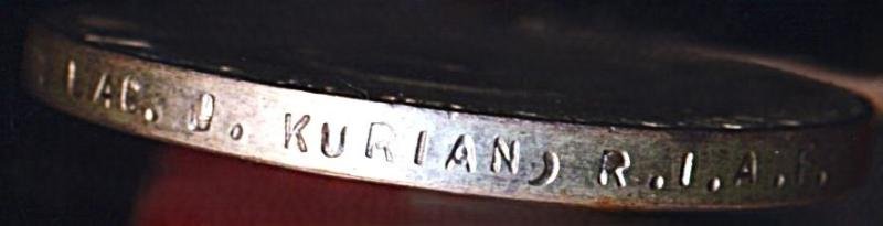 India: Independence Medal 1947 (49612 LAC. J. Kurian, R.I.A.F.) — image 5