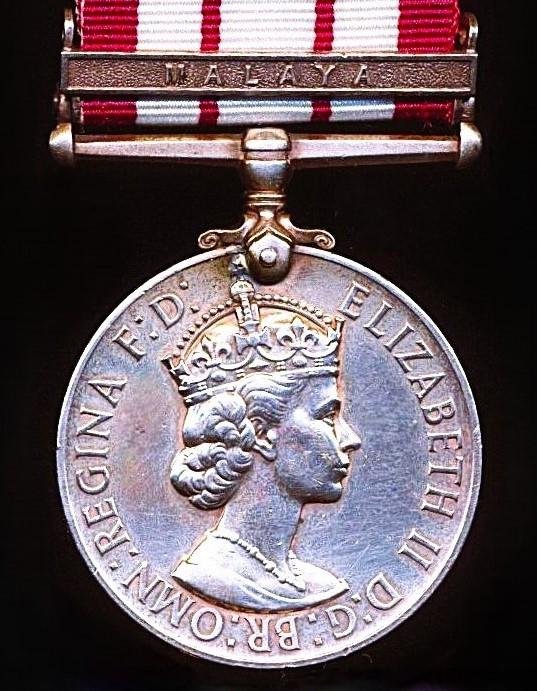 Naval General Service Medal 1915-62. EIIR 1st type with clasp 'Malaya' (L/FX. 903968 E.W. Williams. R.E.M. (Air). R.N.) — image 2
