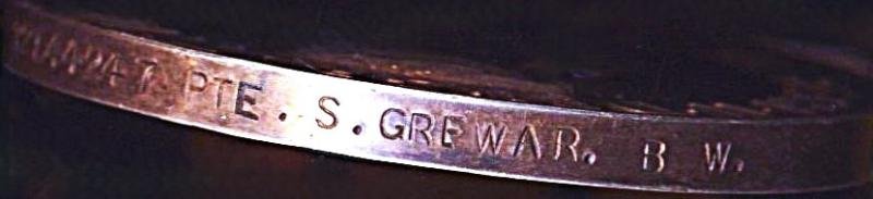 Africa General Service Medal 1902-1956. EIIR issue with 'Kenya' clasp (22844247 Private S. Grewar. B.W.) — image 5