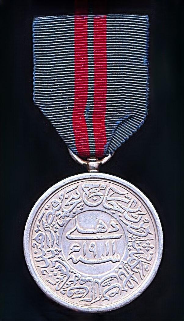 Delhi Durbar Medal 1911. Silver issue. Regimentally impressed (1762) — image 2