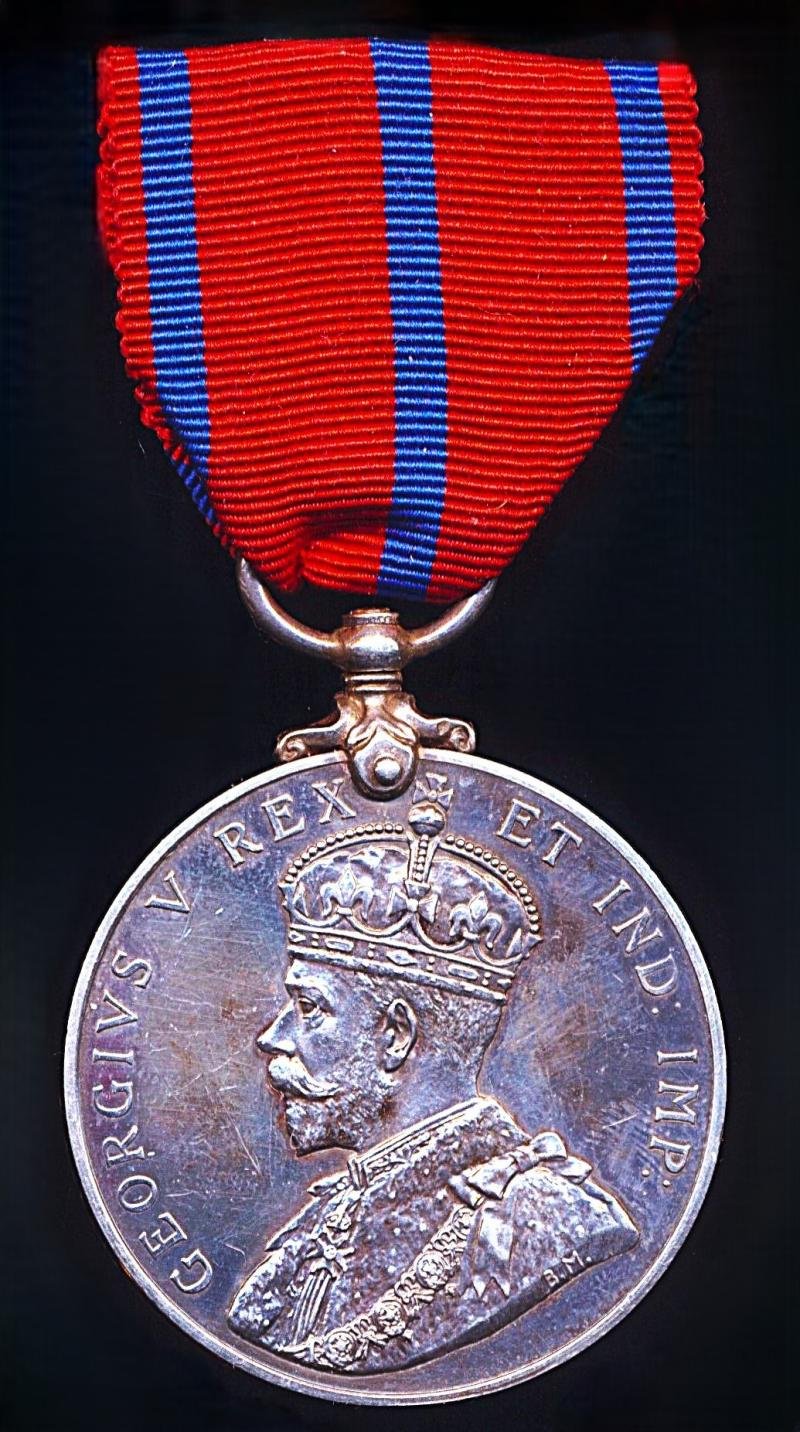 Coronation Medal 1911. London Fire Brigade reverse (Fireman F. J. Huebner.) — image 3