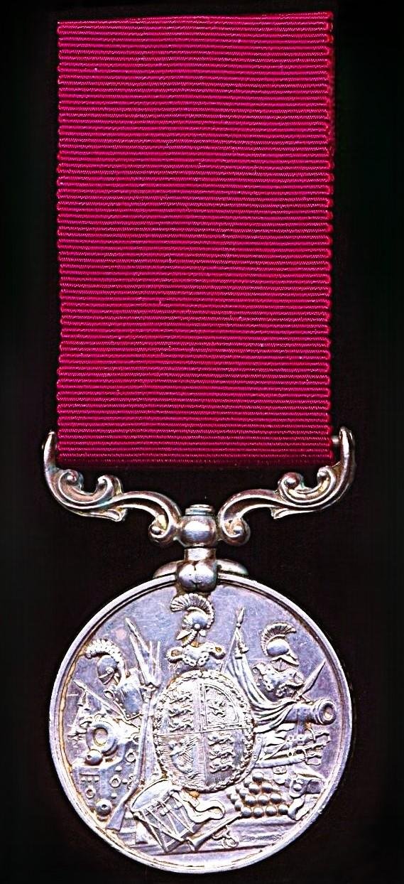 Army Long Service and Good Conduct Medal. Victorian issue (524. Havildar Maj: Shaik Cassim. Ceylon Mauritius Bn R.A.) — image 2