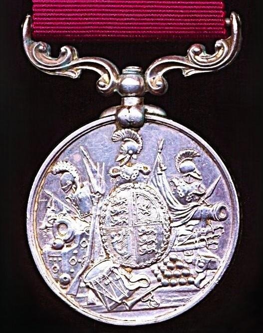 Army Long Service and Good Conduct Medal. Victorian issue (524. Havildar Maj: Shaik Cassim. Ceylon Mauritius Bn R.A.) — image 3