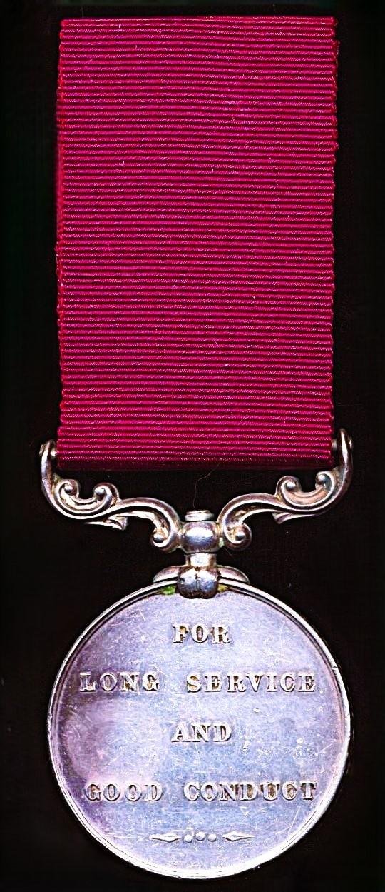 Army Long Service and Good Conduct Medal. Victorian issue (524. Havildar Maj: Shaik Cassim. Ceylon Mauritius Bn R.A.) — image 4