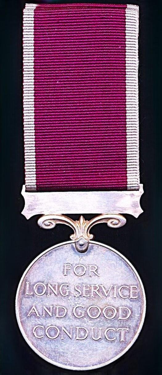 Military Long Service and Good Conduct Medal. GVI first issue with 'India' bar — image 3