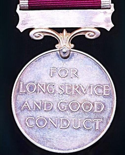 Military Long Service and Good Conduct Medal. GVI first issue with 'India' bar — image 4