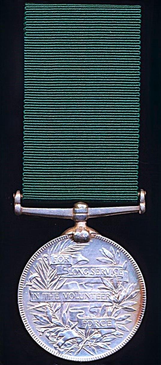 Volunteer Long Service Medal (India and Colonies). Victorian issue (Sergt. T.A. Kingsley Madras Vol. Gds.) — image 3