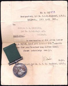Volunteer Long Service Medal (India & The Colonies). GV issue …