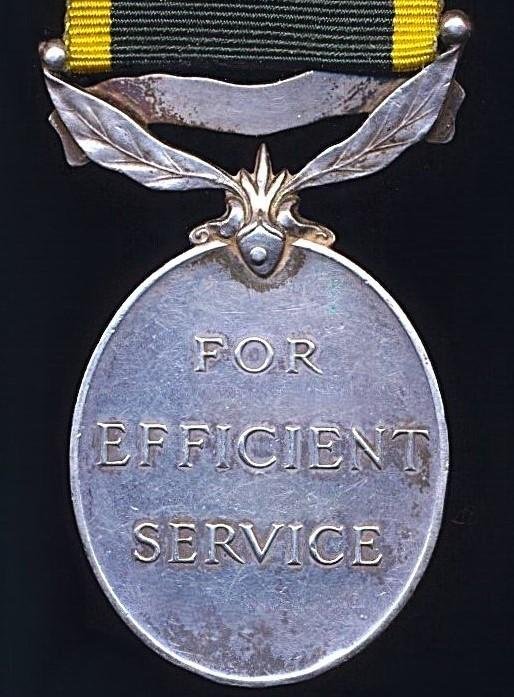 Efficiency Medal. GVI first issue with clasp 'India' (Pte. J. Mendes, Bombay Contgt., A.F.I.) — image 4