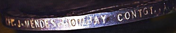 Efficiency Medal. GVI first issue with clasp 'India' (Pte. J. Mendes, Bombay Contgt., A.F.I.) — image 5