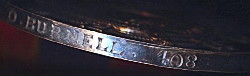 National Fire Brigade's Union Long Service Medal. Silver (H/M) issue with integral 'Twenty Years' top clasp and 5 x 'Five Years' clasps. Named (O. Burnell.) & numbered (408) — image 5