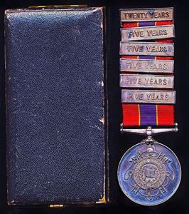 National Fire Brigade's Union Long Service Medal. Silver (H/M) issue …