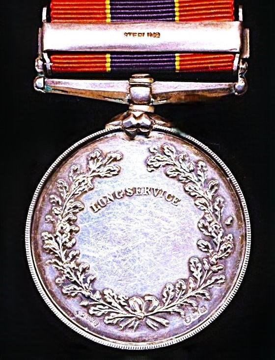 National Fire Brigades Association. Silver 20 years long service medal, with integral top brooch bar 'Twenty Years'. Numbered & named (5442 Nathan Hughes) — image 4