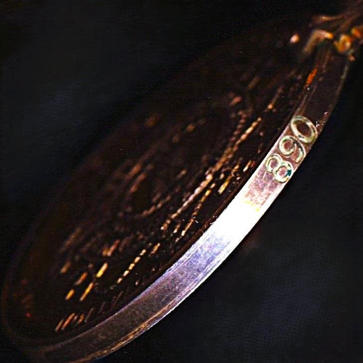 British Fire Services Association: Long Service & Good Conduct Medal. First type. Silver for 'Twenty Years' service. Numbered on rim & named on reverse of suspension (890 / C.C Hurst) — image 5