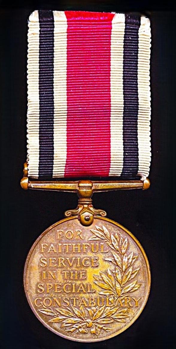 Special Constabulary Long Service Medal. GV 'Coinage Head' issue (Albert E. Rayner) — image 3