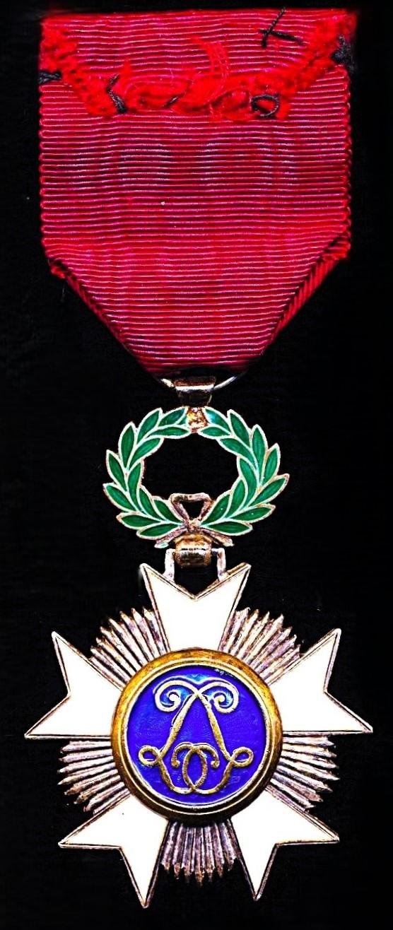 Belgium: Order of the Crown (Ordre de la Couronne / Kroonorde). 5th Class 'Chevalier' breast badge. In silvered, gilt & enamel — image 5