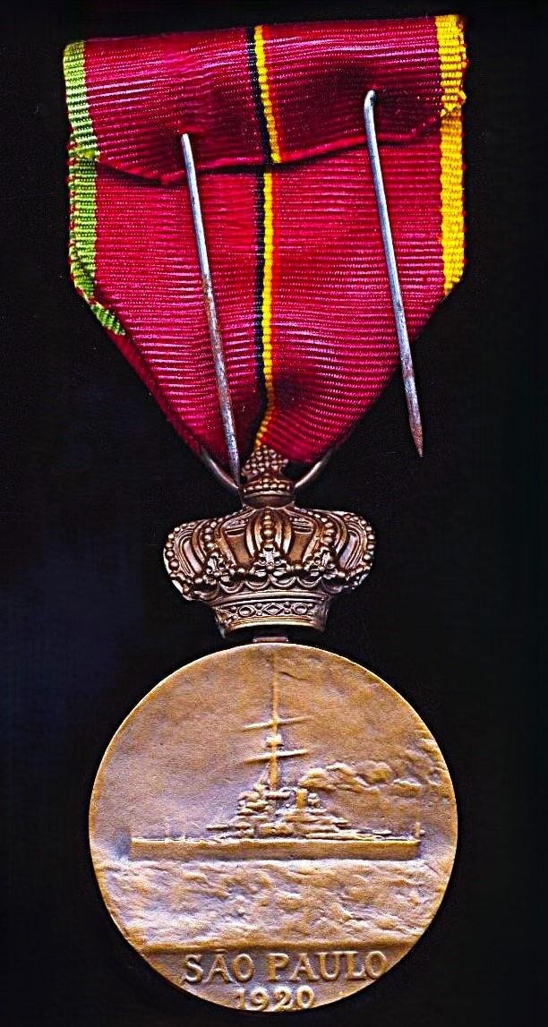 Belgium: Commemorative Medal for the Royal Voyage of King Albert I & Queen Elisabeth to Brazil 1920 — image 3