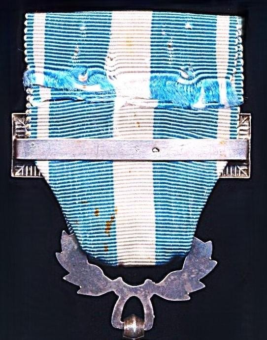 France: Colonial Medal (La Medaille Coloniale). Intermediary '1913' type official Paris Mint medal with single sided wreath suspension. With 1 x clasp (agrafe) 'Haut-Oubanghi' — image 5