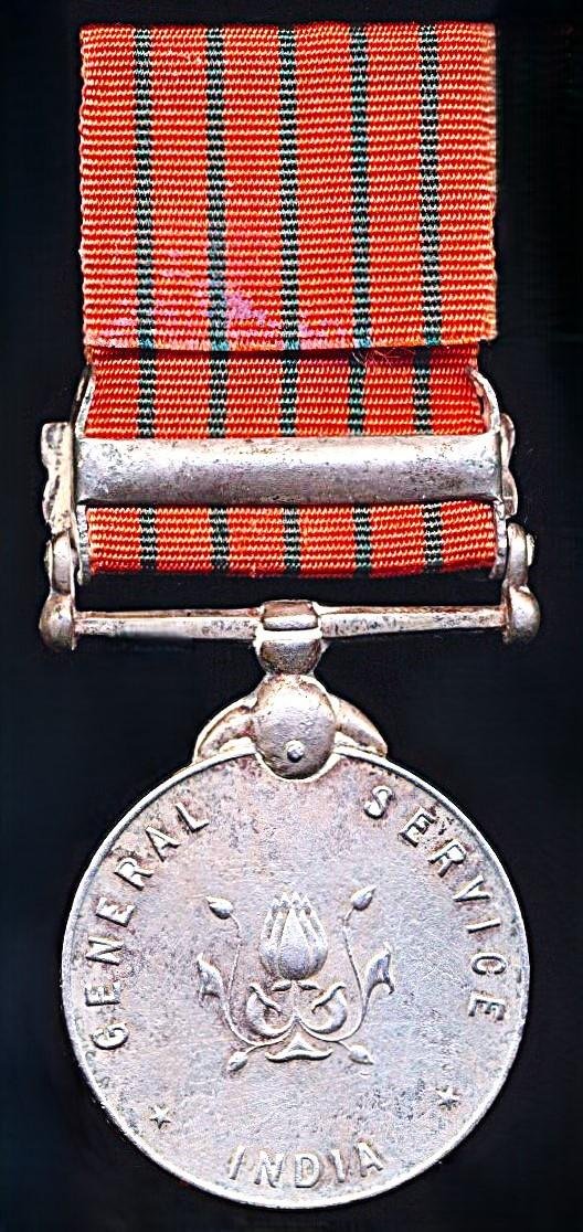 India: General Service Medal 1947. With clasp 'Jammu & Kashmir 1947-1948' (Mtn; 6576769 Sep. Kesar Singh, A.S.C. (M.T.) — image 3