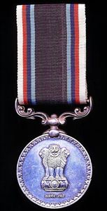 India: Armed Force Long Service and Good Conduct Medal. Silver …