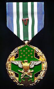 United States: Joint Service Commendation Medal (JSCOM). With bronze 'V' …