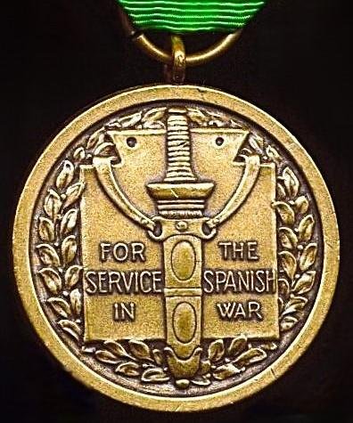 United States Amy: Spanish War Service Medal 1898-1899 — image 2