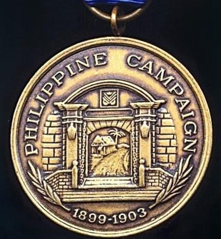 United States: Philippine Campaign Medal (1899-1904). Naval issue with United States Marine Corps reverse & 2nd type riband — image 2
