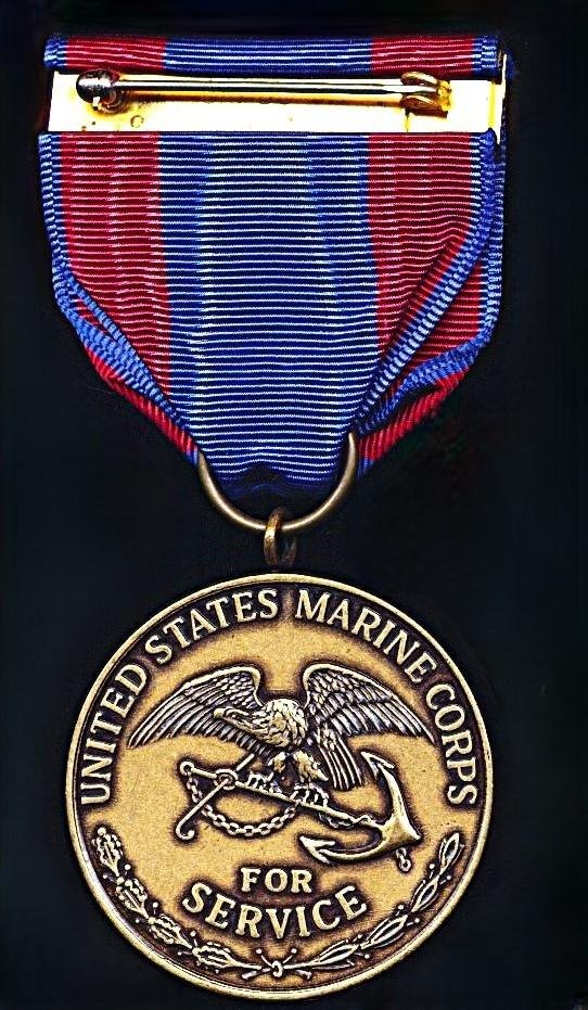 United States: Philippine Campaign Medal (1899-1904). Naval issue with United States Marine Corps reverse & 2nd type riband — image 3