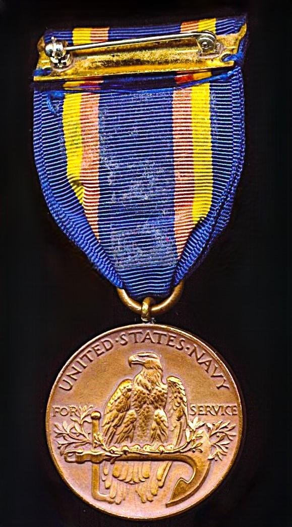 United States: Yangtze Service Medal. United States Navy reverse — image 3