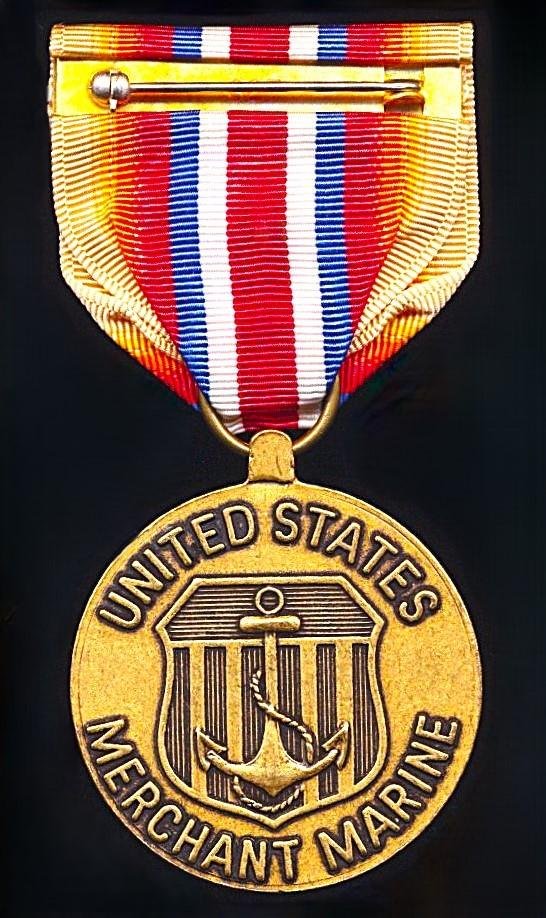 United States Merchant Marine: Pacific War Zone Medal 1941-1945 — image 3