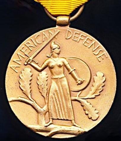 United States: American Defense Medal (1939-41). With clasp 'Foreign Service' (for US Army & Army Air Corps personnel) — image 2