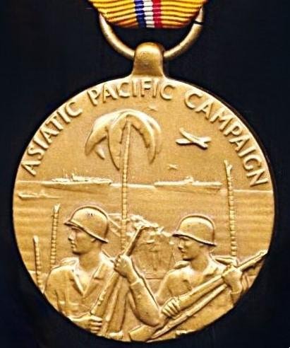 United States: Asiatic Pacific Campaign Medal. An early issue strike — image 2