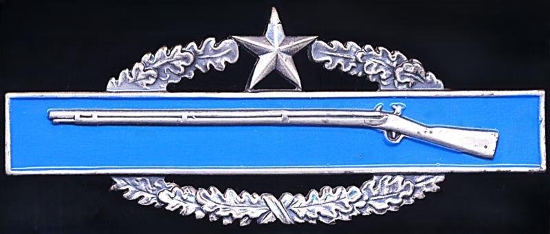 United States Army: Combat Infantryman Badge (CIB). With 'Silver' Star for Second Award (qualifying in two different wars) — image 2