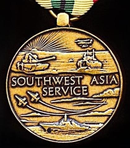 United States: Southwest Asia Service Medal 1990-1995 (awarded for service in the Gulf War and post-war operations in the Middle-East 1990-95) — image 2