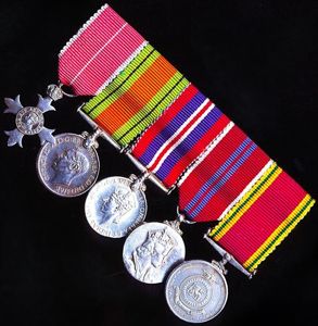 A positively attributed miniature medal group of 5 for WW2 …