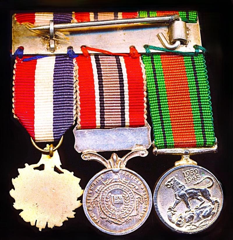 An un-named and un-attributed group of 3 x Fire Brigade Medals, for War and Long Service: — image 4