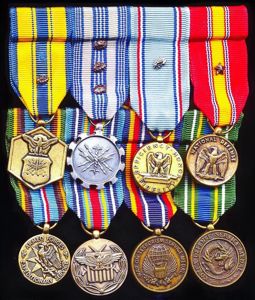 United States: Mounted Group of 8 Miniature Medals awarded to …