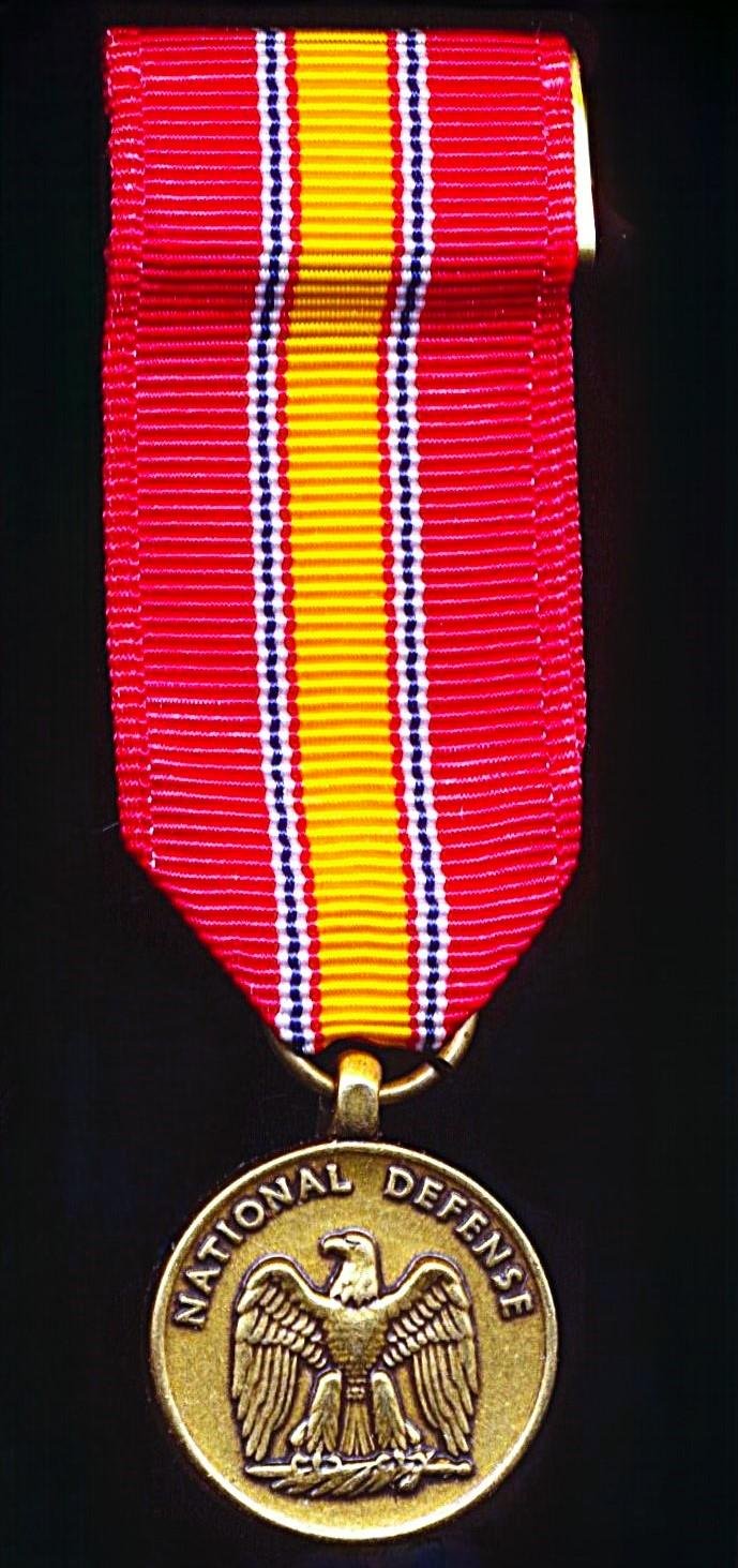 United States: A miniature National Defense Medal — image 3