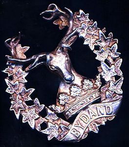 British Army: Gordon Highlanders. Officers Glengarry Badge. Silver (no British …