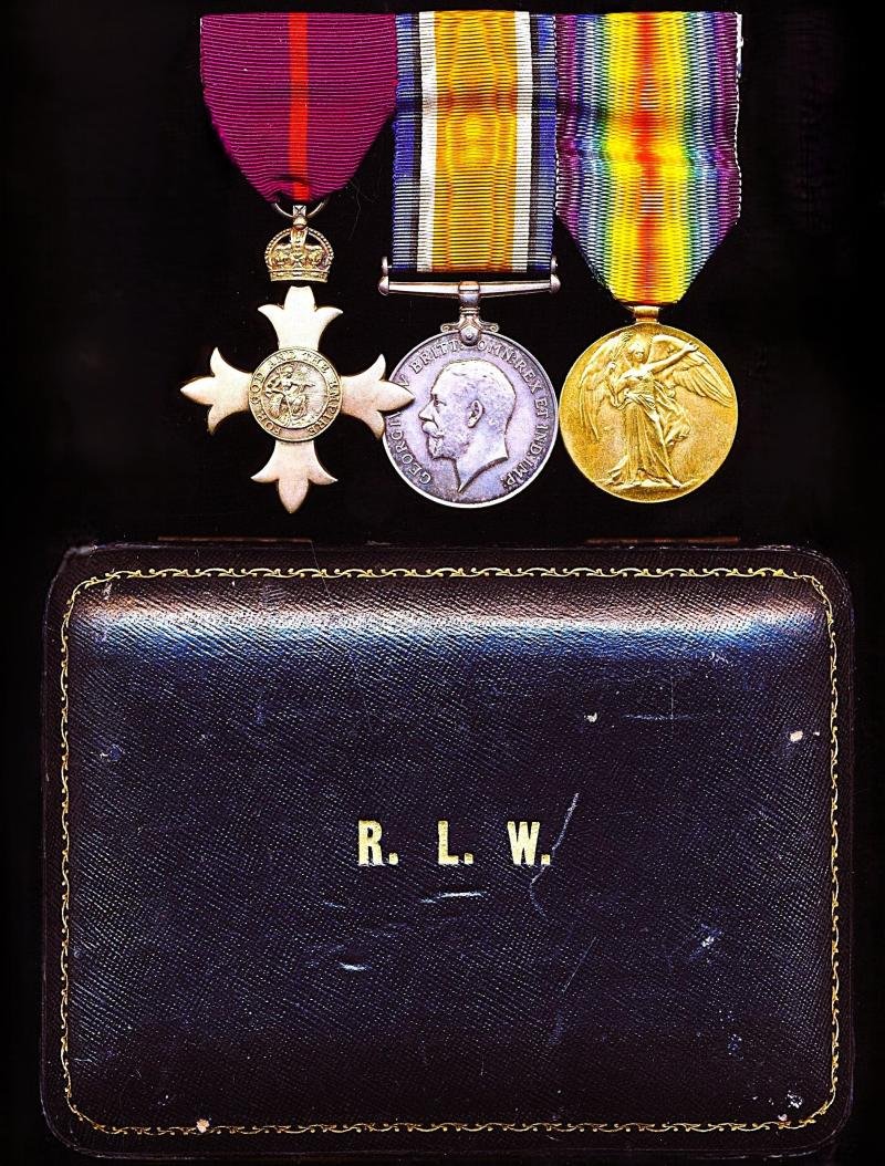 A Naval Captain's Great War 'Valuable Services' Order of the British Empire medal group of 3: Captain Robert Lewis Way, O.B.E., Royal Navy — image 2