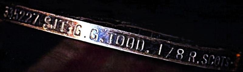 An Innerleithen & Peebles local interest Great War Casualty & Bravery medal group of 4: Sergeant George Gray Todd, M.M., 1st/8th Royal Scots (Territorial Force), 51st Highland Division — image 3