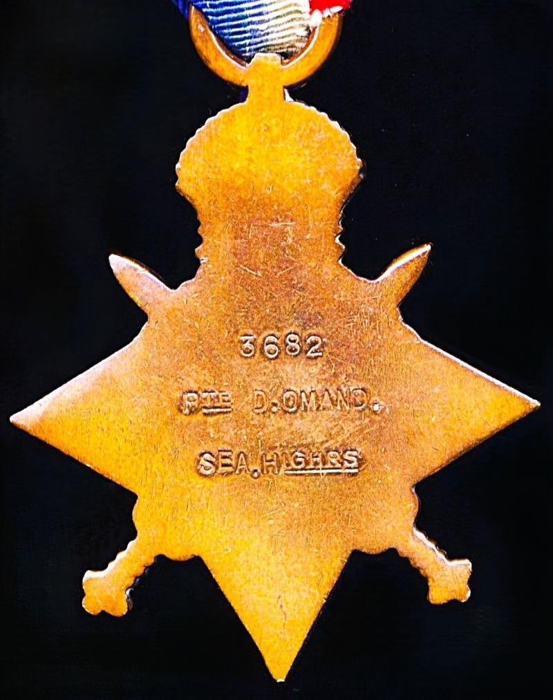 An outstanding Wick/Caithness interest Military Medal group to a Great War Casualty: Company Quarter Master Sergeant Donald Omand, MM, Seaforth Highlanders late 5th Battalion, Seaforth Highlanders (Territorial Force) — image 3