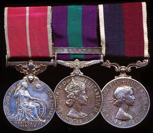 A Warrant Officers Malaya Emergency, Meritorious and Long Service medal …