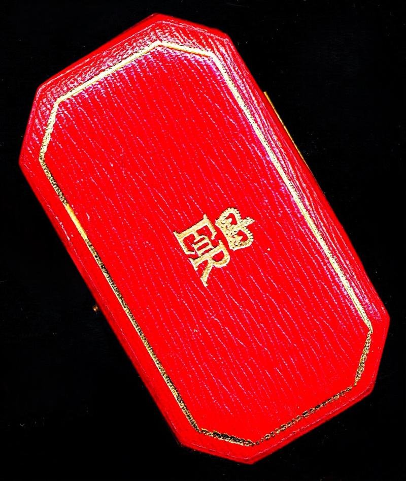 Empty Medal case for George Medal (G.M.), King's Police Medal (K.P.M.), Colonial Police Medal (C.P.M.), Colonial Police Meritorious Service Medal and Colonial Police Long Service & Good Conduct Medal — image 4