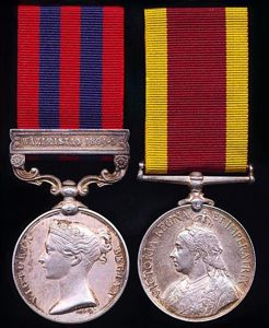 A North West Frontier & Boxer Rebellion campaign medal pair …