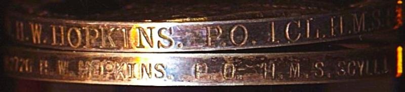 A Lyme Regis / Sandwich, Kent interest 'New Year Day 1915 Casualty'- H.M.S. Formidable Sunk by enemy U-Boat U-24 - 'Killed-in-Action' medal pair: Petty Officer Henry William Hopkins, late H.M.S. Formidable, Royal Navy — image 5