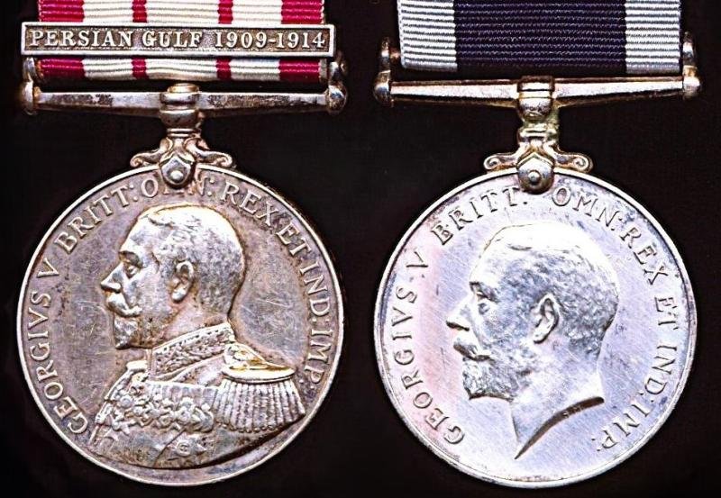 A Persian Gulf & Long Service medal pair to a Goan who served aboard Tigris River Gunboats H.M.S. Tarantula & H.M.S. Moth: Leading Steward Simian Baptista Pereira, late Colombo Division, East Indies Station, Royal Navy — image 3