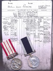 A Persian Gulf & Long Service medal pair to a …