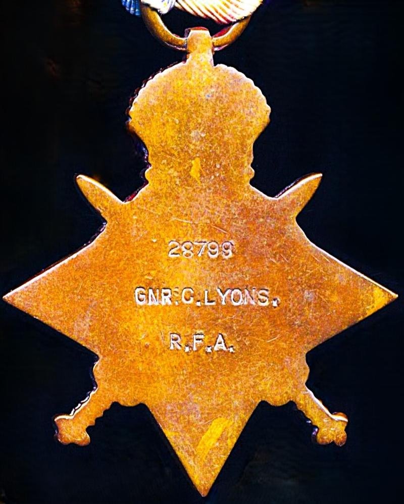 A former teenage 'Habitual Convict - Made Good' & Old Contemptible's Great War 'Mons 1914' medal group of 3: Sergeant Cornelius Lyons, 13th Brigade Royal Field Artillery, Royal Regiment of Artillery. Meerut Division — image 3